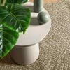 vidaXL Teppich ZIZUR Beige 120x120 cm Jute-Optik Indoor und Outdoor