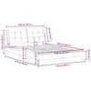 vidaXL Bettgestell ohne Matratze "Zadar" Wei&szlig; 120x200 cm Kunstleder