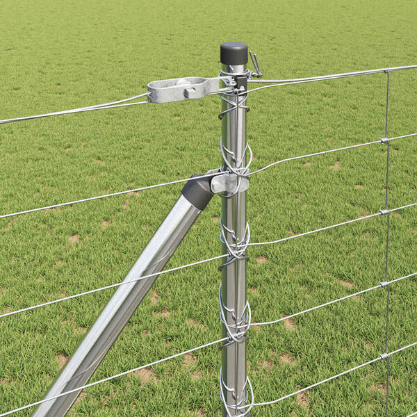 vidaXL Zaunpfosten Galvanisiert 25 x 1,2 m Stahl