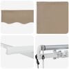 vidaXL Einziehbare Markise Beige 300 x 200 cm Stoff