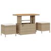 vidaXL Garten-Sofa-Set mit Kissen mit Speicher 8 pcs Beige und Creme