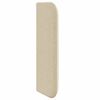 vidaXL Kopfteil Ohr Creme 40,5 x 40,5 x 4 cm Stoff