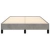 vidaXL Bettgestell ohne Matratze Hellgrau 120x190 cm Samt