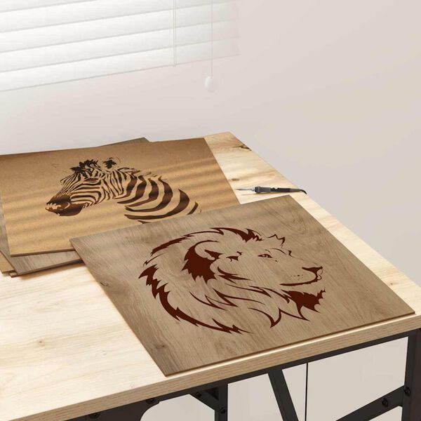 vidaXL Dekoplatten 12 pcs Artisan-Eiche 30 x 30 x 0.3 cm Holzwerkstoff