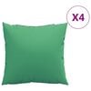 vidaXL Sofakissen 4 Stk. Gr&uuml;n 40x40 cm Stoff