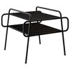 vidaXL Couchtisch Schwarze Eiche 50 x 50 x 51 cm Holzwerkstoff