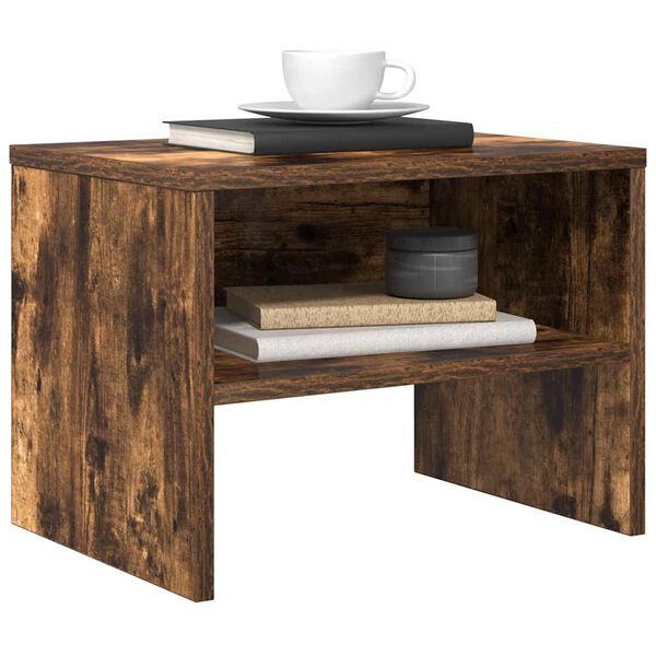 vidaXL Nachttisch R&auml;uchereiche 40x30x30 cm Holzwerkstoff