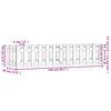 vidaXL Hochbeet Lattenzaun-Design 150x30x30 cm Massivholz Douglasie