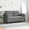 vidaXL 2-Sitzer-Sofa Dunkelgrau 120 cm Mikrofasergewebe