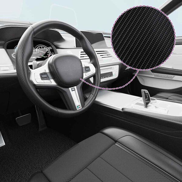 vidaXL Autofolien 2 Stk. 4D Schwarz 100x150 cm+50x150 cm