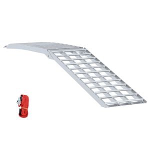 vidaXL Motorradrampe 680 kg Silber 680 kg Aluminium