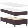 vidaXL Boxspringbett mit Matratze Dunkelbraun 80 x 200 cm Stoff