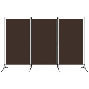 vidaXL 3-tlg. Raumteiler Braun 260x180 cm