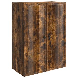 vidaXL Wandschrank Ger&auml;ucherte Eiche 66 x 34,5 x 90 cm Holzwerkstoff