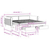vidaXL Tagesbett Ausziehbar mit Schubladen Rosa 100x200 cm Samt