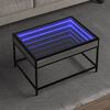 vidaXL Couchtisch mit Infinity-LED Grau Sonoma 70x50x41 cm