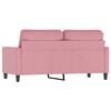 vidaXL 2-Sitzer-Sofa Rosa 140 cm Samt