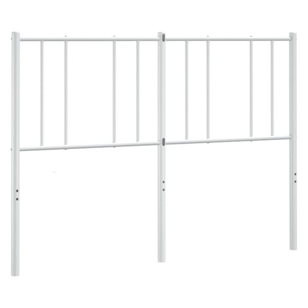 vidaXL Kopfteil Metall Wei&szlig; 150 cm
