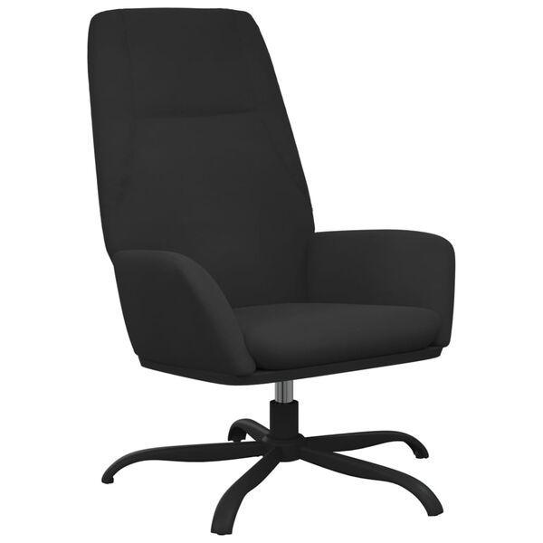 vidaXL Relaxsessel Schwarz Wildleder-Optik