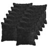 vidaXL Kissen mit Kissen HOUTEN 12 Stk. Anthrazit Chenille-Stoff