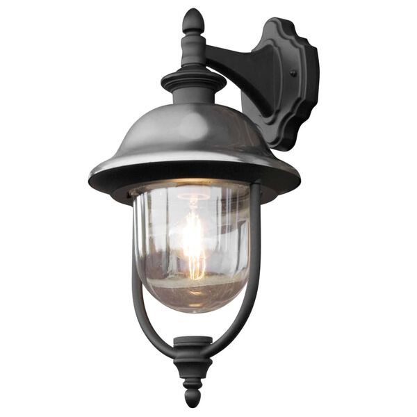 KONSTSMIDE Wandleuchte Parma Unten Geb&uuml;rsteter Edelstahl