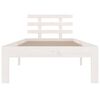 vidaXL Massivholzbett Wei&szlig; 90x190 cm
