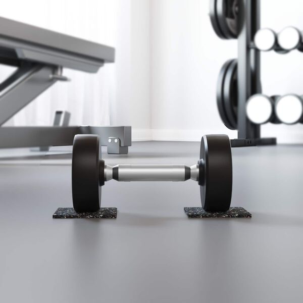 vidaXL Gummiwalze Schwarz Gummi