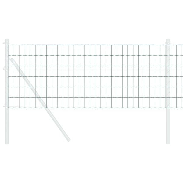vidaXL Eurozaun Grün 0,8 x 25 m PVC-beschichtetes Eisen