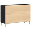 vidaXL Sideboard mit Schubladen Schwarz 102 x 35 x 60 cm Holzwerkstoff