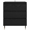 vidaXL Sideboard Schwarz Eichen-Optik 60 x 35 x 70 cm Holzwerkstoff