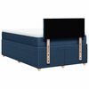 vidaXL Boxspringbett mit Matratze Blau 120x200 cm Stoff