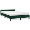 vidaXL Bettgestell ohne Matratze Dunkelgr&uuml;n 120x190 cm Samt
