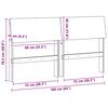 vidaXL Gepolstertes Kopfteil Dunkelgrau 160 cm Massives Kiefernholz