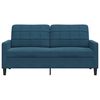 vidaXL 2-Sitzer-Sofa Blau 140 cm Samt
