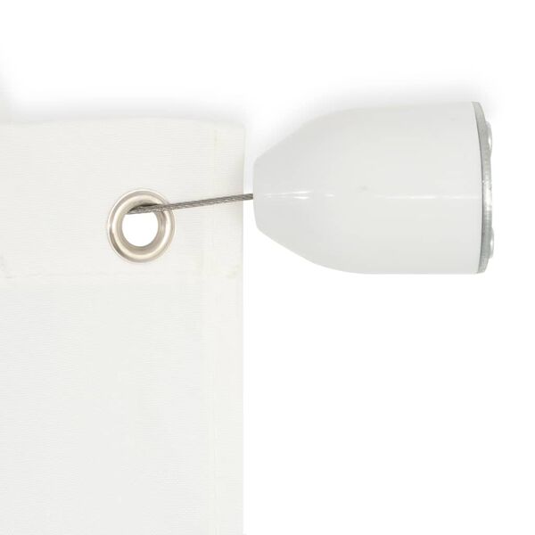 vidaXL Senkrechtmarkise Oxford-Gewebe 140×240 cm Weiß