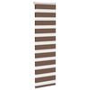 vidaXL Doppelrollo Braun 40x100 cm Stoffbreite 35,9 cm Polyester