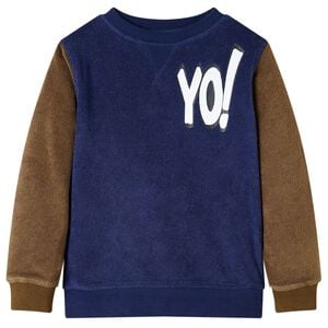 vidaXL Kinder-Sweatshirt Dunkles Marineblau 104