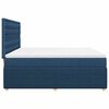 vidaXL Boxspringbett mit Matratze Blau 180x200 cm Stoff