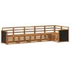 vidaXL Ecksofa Set 5 pcs Natur Massivholz Akazie