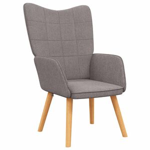 vidaXL Relaxsessel Taupe Stoff