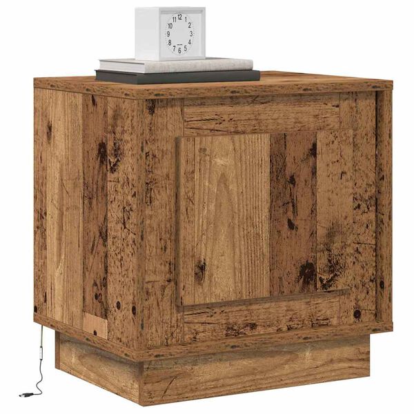 vidaXL Nachttisch Altholz 44 x 34,5 x 45 cm Holzwerkstoff