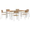 vidaXL Outdoortisch-Set 7 stk. 200 x 90 x 75 cm