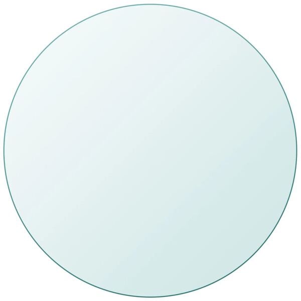 vidaXL Tischplatte aus gehärtetem Glas rund 900 mm