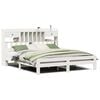 vidaXL Massivholzbett mit Regal ohne Matratze Wachsbraun 75x190 cm