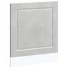 vidaXL Geschirrsp&uuml;lerblende Porto Betongrau 60x1,5x57 cm Holzwerkstoff