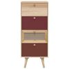 vidaXL Highboard mit Schubladen 40x30x95 cm Holzwerkstoff