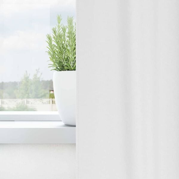 vidaXL Verdunkelungs-Vorh&auml;nge mit Ringen 2 pcs Hellwei&szlig; 140 x 140 cm