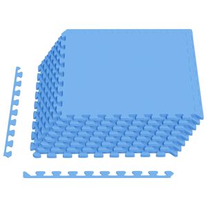 vidaXL Pool Bodenschutzmatte 24 stk. Blau 8,64 m&sup2; EVA-Schaum