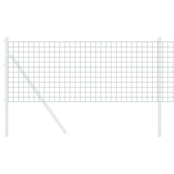 vidaXL Eurozaun Grün 0,8 x 10 m PVC-beschichtetes Eisen