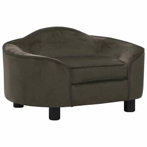 vidaXL Hundesofa Dunkelgrau 67x47x36 cm Pl&uuml;sch